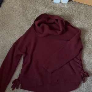 tie up side sweater